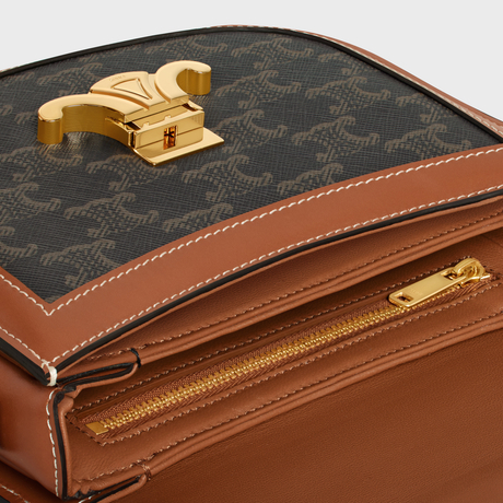 BESACE CLEA IN TRIOMPHE CANVAS AND CALFSKIN TAN - Image 4